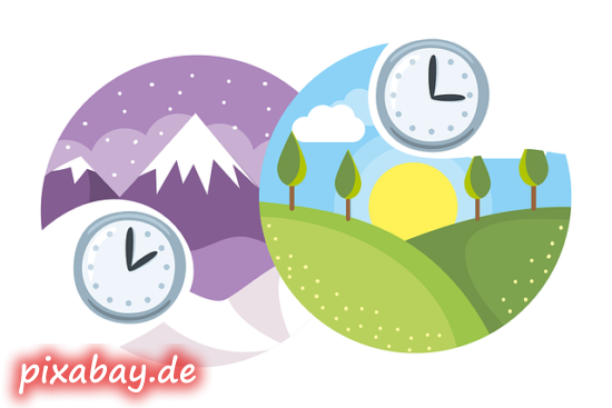 Uhrumstellung von Winter auf Sommer
